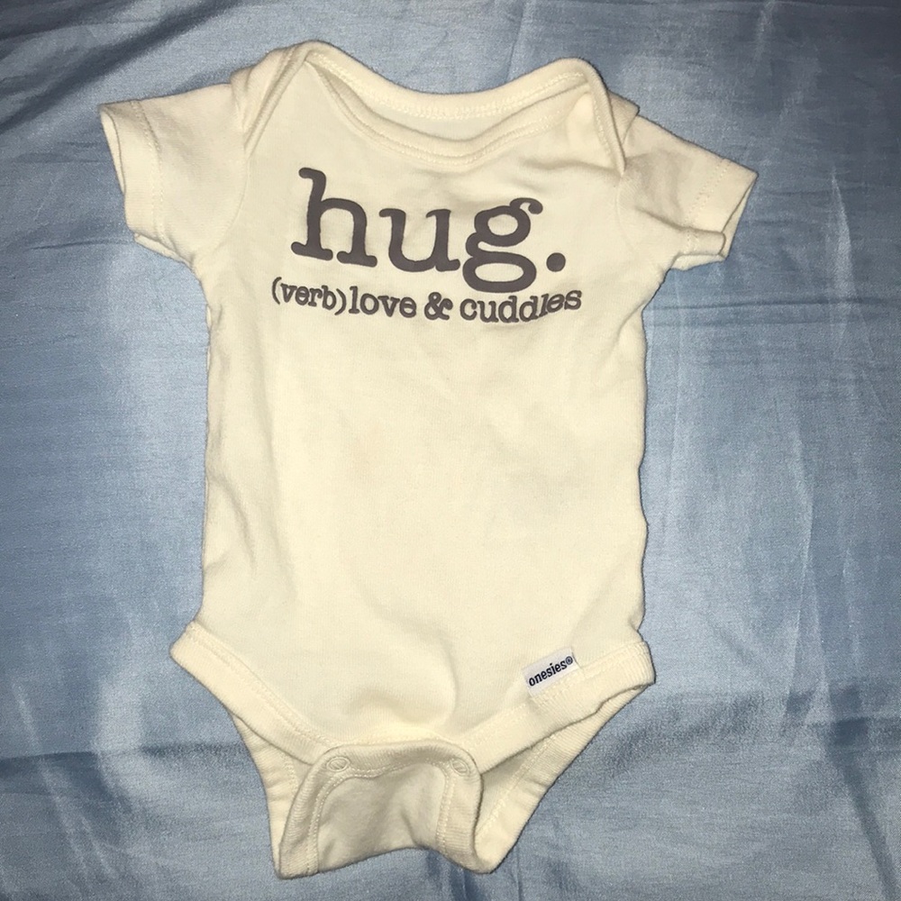 An infant onesie.